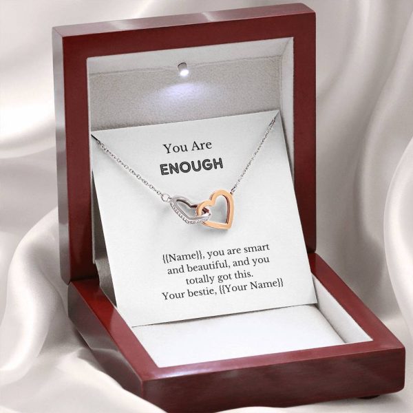 Gift or Own: 'Precious Woman, I Am Enough' Necklace and Card Combo - Empowerment for You or Someone Special - Image 3