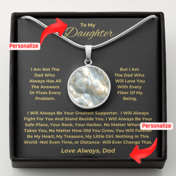 personalized dad daughter gift necklace 3