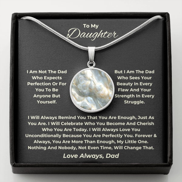 Personalized Daddy-Daughter Gift That Shows True Love | Mother of Pearl Graphic | dad1212410 - Image 5