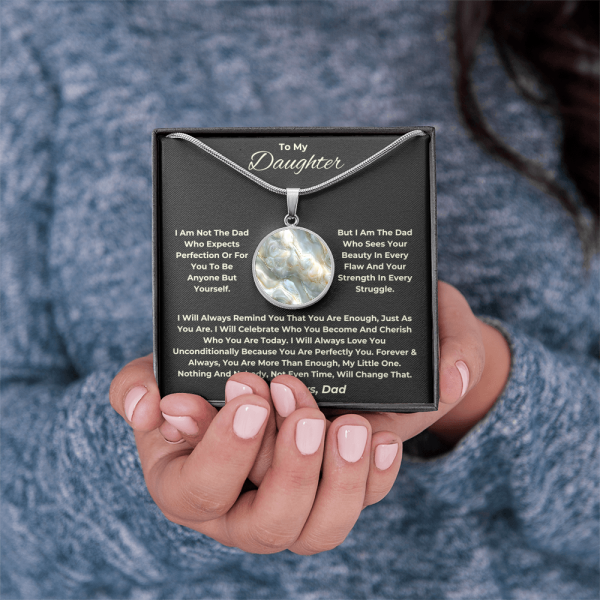 Personalized Daddy-Daughter Gift That Shows True Love | Mother of Pearl Graphic | dad1212410 - Image 4