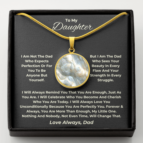 Personalized Daddy-Daughter Gift That Shows True Love | Mother of Pearl Graphic | dad1212410 - Image 3